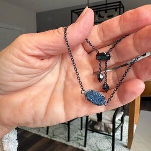 Kendra Scott Blue and Black Necklace